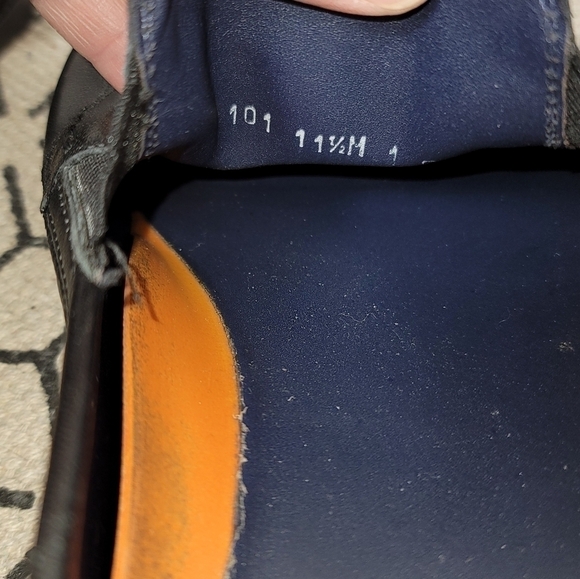 COLE HAAN GRAND OS BLACK LEATHER LOAFERS, SZ 11.5 - Picture 13 of 14